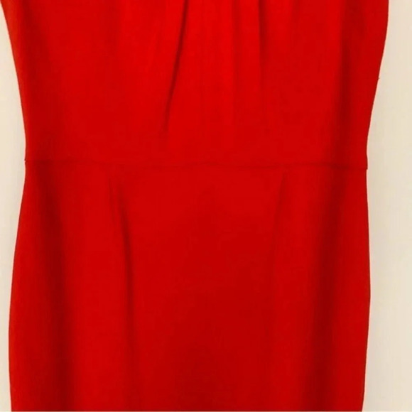 Kate Spade Raya Dress Red Midi Wool Cap Sleeve 8 - Picture 13 of 14